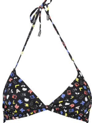 KARL LAGERFELD BEACHWEAR TOP DE BAÑADOR MUJER NEGRO