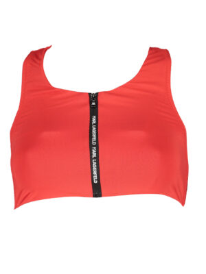 KARL LAGERFELD BEACHWEAR TOP DE BAÑADOR MUJER ROJO
