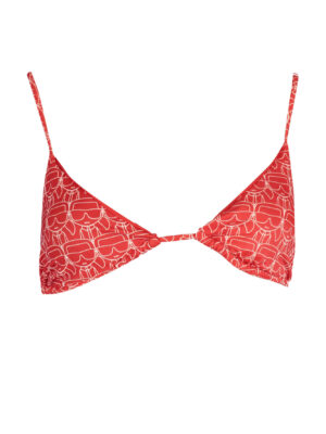 KARL LAGERFELD BEACHWEAR TOP DISFRAZ DE MUJER ROJO