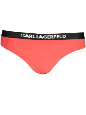 KARL LAGERFELD BEACHWEAR BAÑADOR LATERAL ABAJO MUJER ROJO