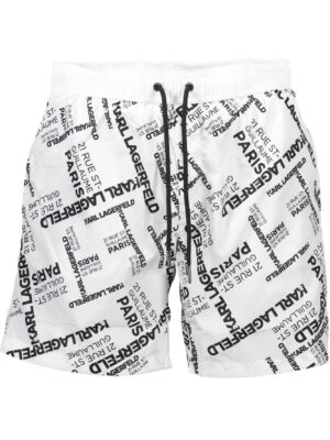 KARL LAGERFELD BEACHWEAR BAÑADOR BRAGUITA HOMBRE BLANCO