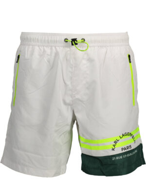 KARL LAGERFELD BEACHWEAR BAÑADOR BRAGUITA HOMBRE BLANCO
