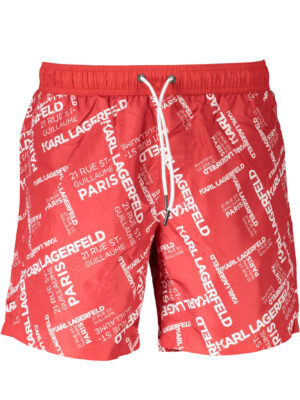 KARL LAGERFELD BEACHWEAR BAÑADOR HOMBRE BRAGUITA ROJA