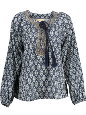 CAMISETA MANGA LARGA KOCCA AZUL MUJER