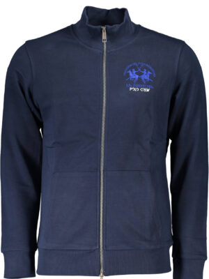 SUDADERA DE HOMBRE AZUL CON CREMALLERA LA MARTINA