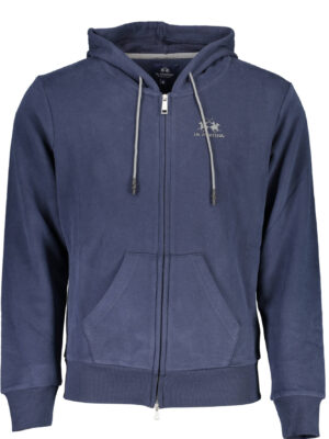 SUDADERA HOMBRE CREMALLERA AZUL LA MARTINA