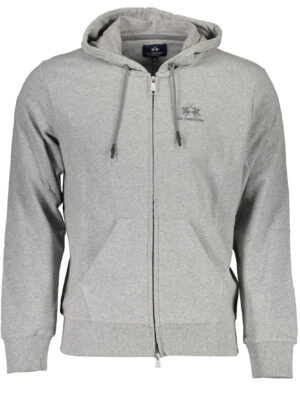 SUDADERA HOMBRE CREMALLERA GRIS LA MARTINA