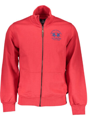 SUDADERA CON CREMALLERA DE HOMBRE ROJA LA MARTINA