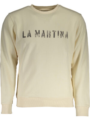 SUDADERA HOMBRE LA MARTINA BLANCA SIN CREMALLERA