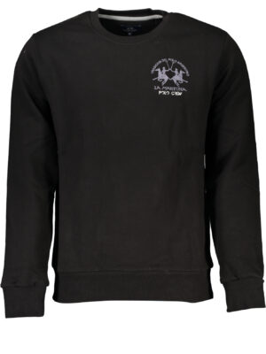 SUDADERA HOMBRE SIN CREMALLERA LA MARTINA NEGRA