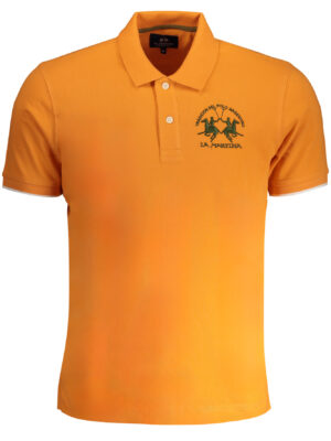 POLO HOMBRE MANGA CORTA NARANJA LA MARTINA