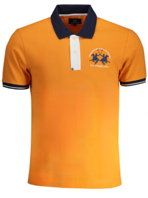 POLO HOMBRE MANGA CORTA NARANJA LA MARTINA