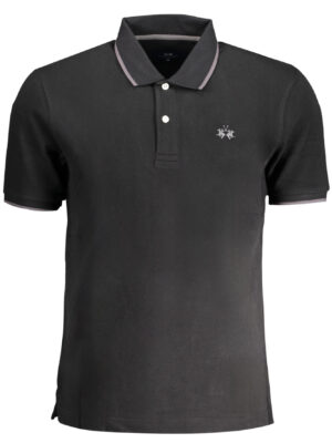 POLO DE MANGA CORTA PARA HOMBRE LA MARTINA NEGRO