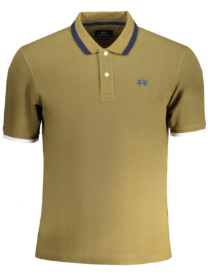 POLO DE HOMBRE MANGA CORTA VERDE LA MARTINA