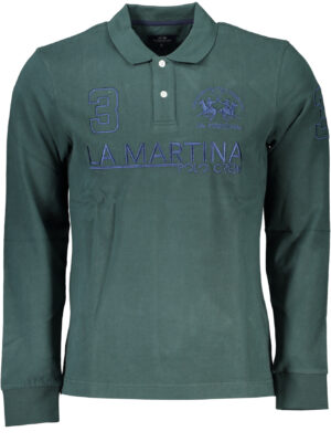 POLO MANGA LARGA HOMBRE LA MARTINA VERDE