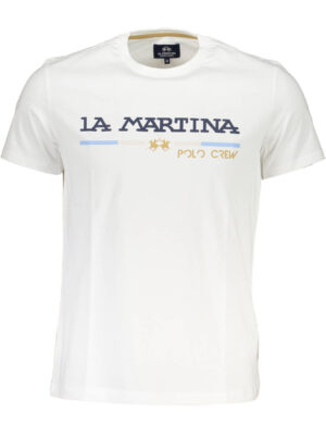 CAMISETA DE MANGA CORTA HOMBRE LA MARTINA BLANCA