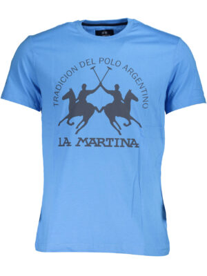 CAMISETA DE MANGA CORTA DE HOMBRE AZUL LA MARTINA