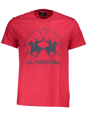 CAMISETA DE MANGA CORTA HOMBRE LA MARTINA ROJA
