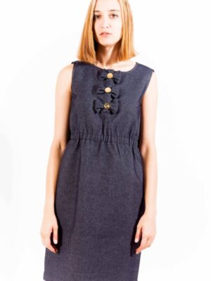 LOVE MOSCHINO VESTIDO CORTO MUJER AZUL