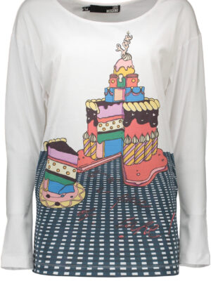 LOVE MOSCHINO CAMISETA MANGA LARGA MUJER BLANCO