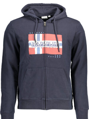 SUDADERA DE HOMBRE AZUL CON CREMALLERA NAPAPIJRI
