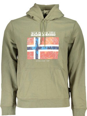 SUDADERA HOMBRE SIN CREMALLERA NAPAPIJRI VERDE