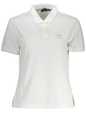POLO NAPAPIJRI DE MANGA CORTA PARA MUJER BLANCO