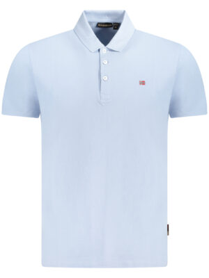 POLO NAPAPIJRI MANGA CORTA HOMBRE AZUL