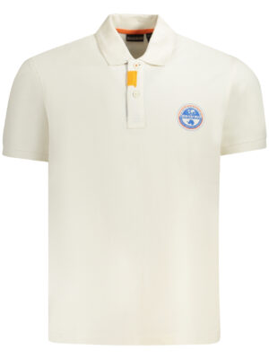 POLO NAPAPIJRI MANGA CORTA HOMBRE BLANCO