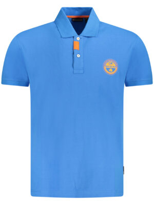 POLO NAPAPIJRI MANGA CORTA HOMBRE AZUL