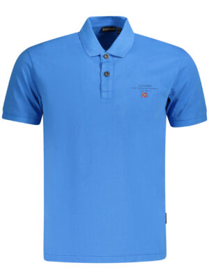 POLO NAPAPIJRI MANGA CORTA HOMBRE AZUL