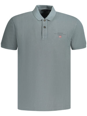 POLO NAPAPIJRI MANGA CORTA HOMBRE GRIS