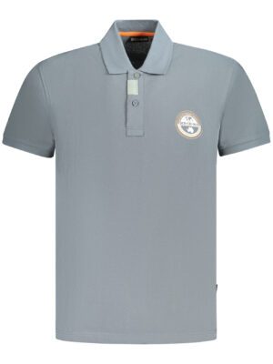 POLO NAPAPIJRI MANGA CORTA HOMBRE GRIS