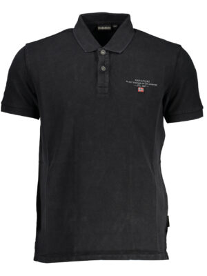 NAPAPIJRI POLO MANGA CORTA HOMBRE NEGRO