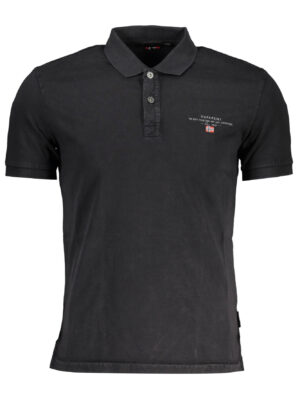 NAPAPIJRI POLO MANGA CORTA HOMBRE NEGRO