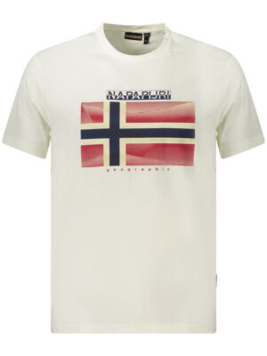 CAMISETA DE MANGA CORTA NAPAPIJRI HOMBRE BLANCA
