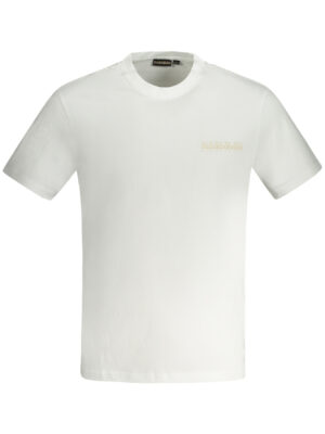 CAMISETA MANGA CORTA NAPAPIJRI HOMBRE BLANCA