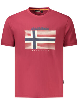 CAMISETA DE MANGA CORTA NAPAPIJRI HOMBRE ROJA