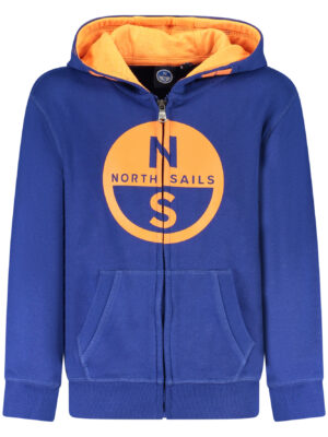SUDADERA AZUL CON CREMALLERA PARA NIÑOS NORTH SAILS