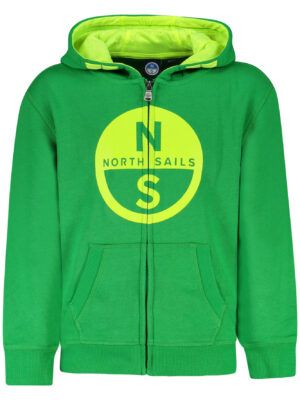 SUDADERA CON CREMALLERA PARA NIÑOS NORTH SAILS VERDE