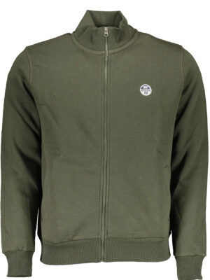 SUDADERA NORTH SAILS VERDE CON CREMALLERA PARA HOMBRE