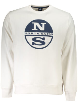 SUDADERA BLANCA SIN CREMALLERA PARA HOMBRE NORTH SAILS