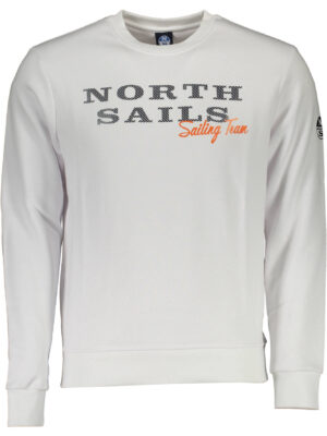 SUDADERA CON CREMALLERA NORTH SAILS PARA HOMBRE BLANCA