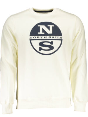 SUDADERA NORTH SAILS BLANCA HOMBRE SIN CREMALLERA