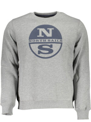 SUDADERA NORTH SAILS HOMBRE GRIS SIN CREMALLERA