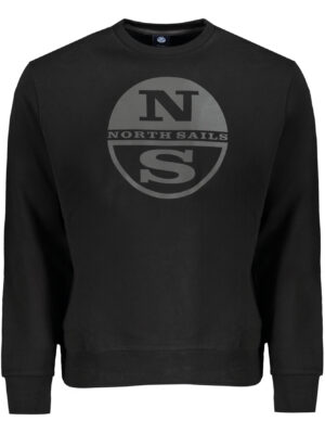 SUDADERA DE HOMBRE NEGRA CON CREMALLERA NORTH SAILS
