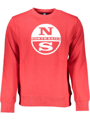 SUDADERA ROJA CON CREMALLERA PARA HOMBRE NORTH SAILS