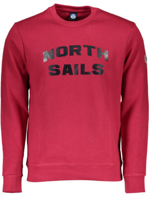 SUDADERA CON CREMALLERA NORTH SAILS ROJA PARA HOMBRE