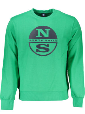 SUDADERA HOMBRE SIN CREMALLERA VERDE NORTH SAILS
