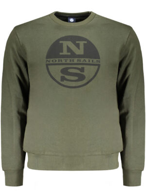 SUDADERA HOMBRE SIN CREMALLERA VERDE NORTH SAILS